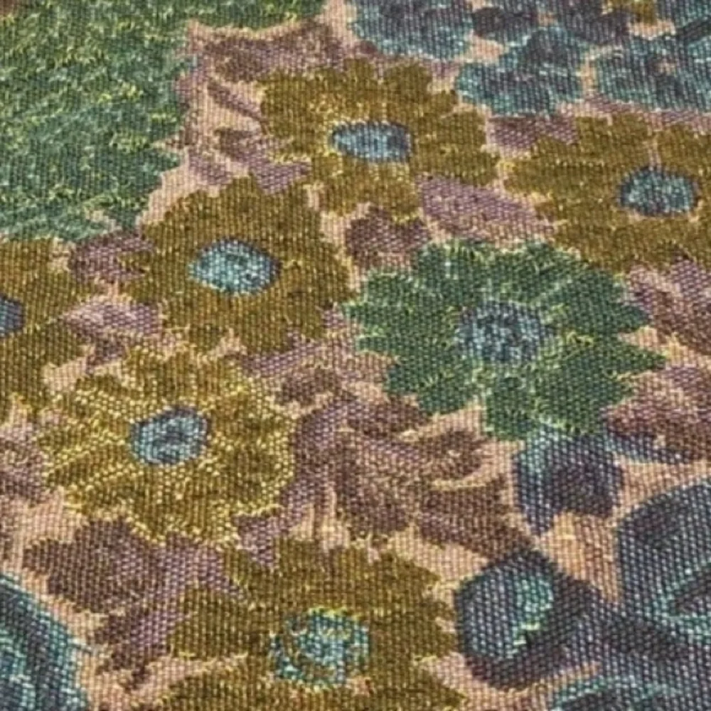 Vintage Tapestry‎ Placemats Floral Design Pink Burgundy Blue Nip Set of Four